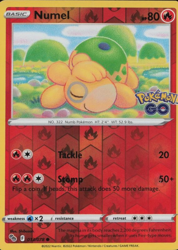 2022 Sword & Shield: Pokemon GO #13/78 Base