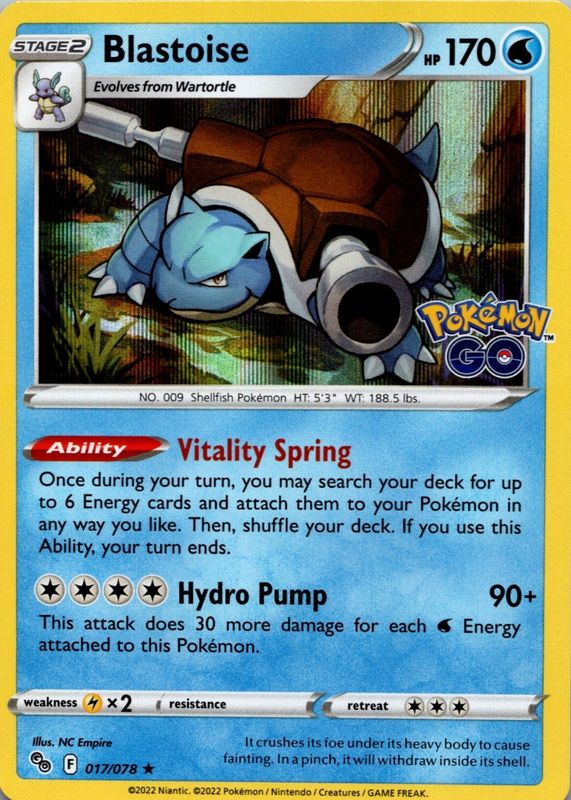 2022 Sword & Shield: Pokemon GO #17/78 Holo