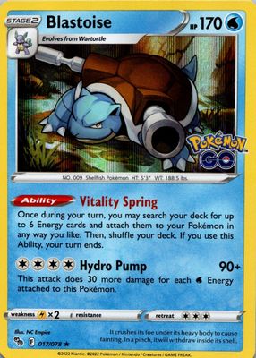 2022 Sword & Shield: Pokemon GO #17/78 Holo