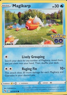2022 Sword & Shield: Pokemon GO #21/78 Base