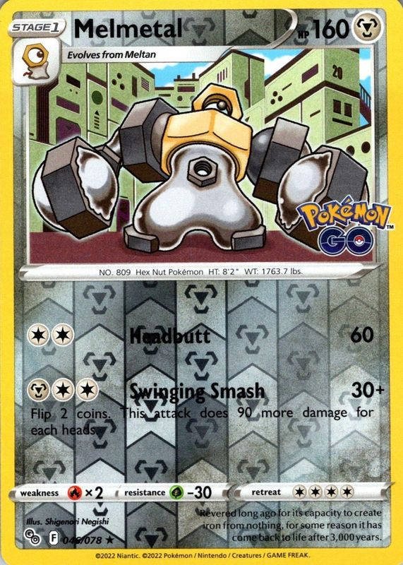 2022 Sword & Shield: Pokemon GO #46/78 Reverse Holo