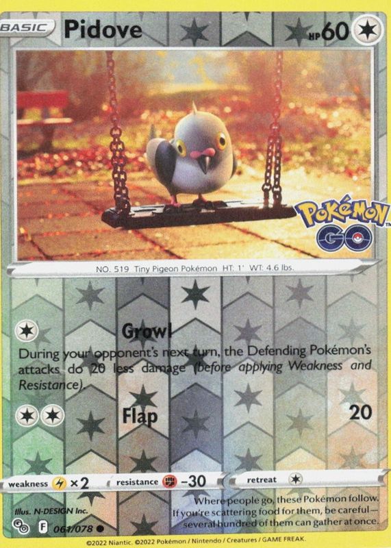 2022 Sword & Shield: Pokemon GO #61/78 Reverse Holo