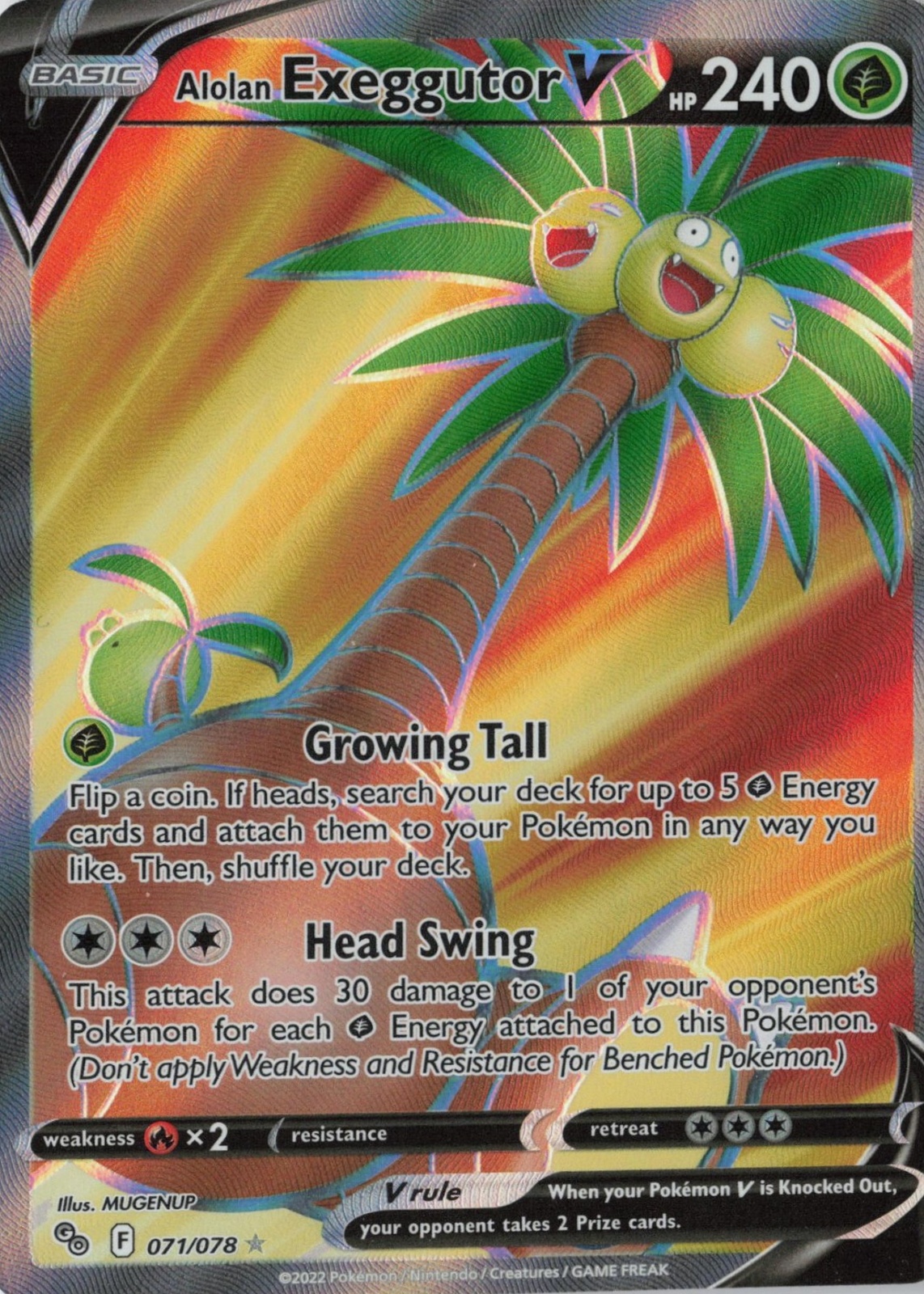 Alolan Exeggutor V Pokemon Cards Price Guide - Sports Card Investor