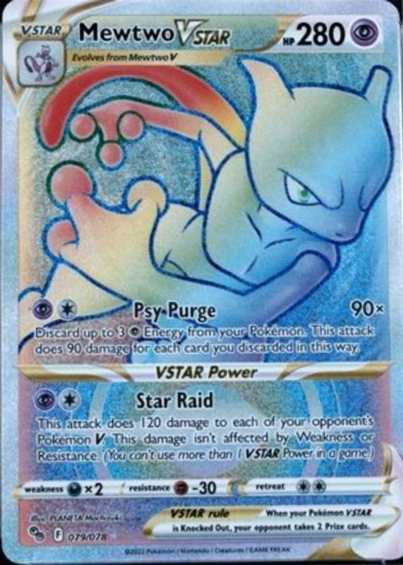 shiny mewtwo pokemon go card V 073/071 SR | Pokmon s10b Colorless Psy Purge (90) Discard up to 3 Psychic Energy from your Pokmon Mewtwo Vstar 086/078 - Pokemon