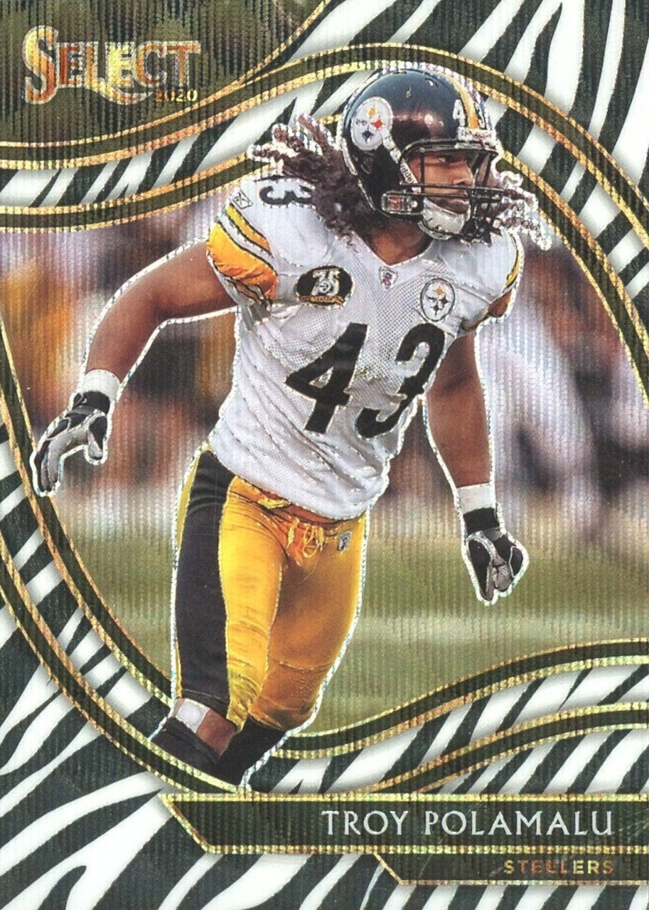 Troy Polamalu 2020 Select #341 Field Level Zebra /(SSP) Price