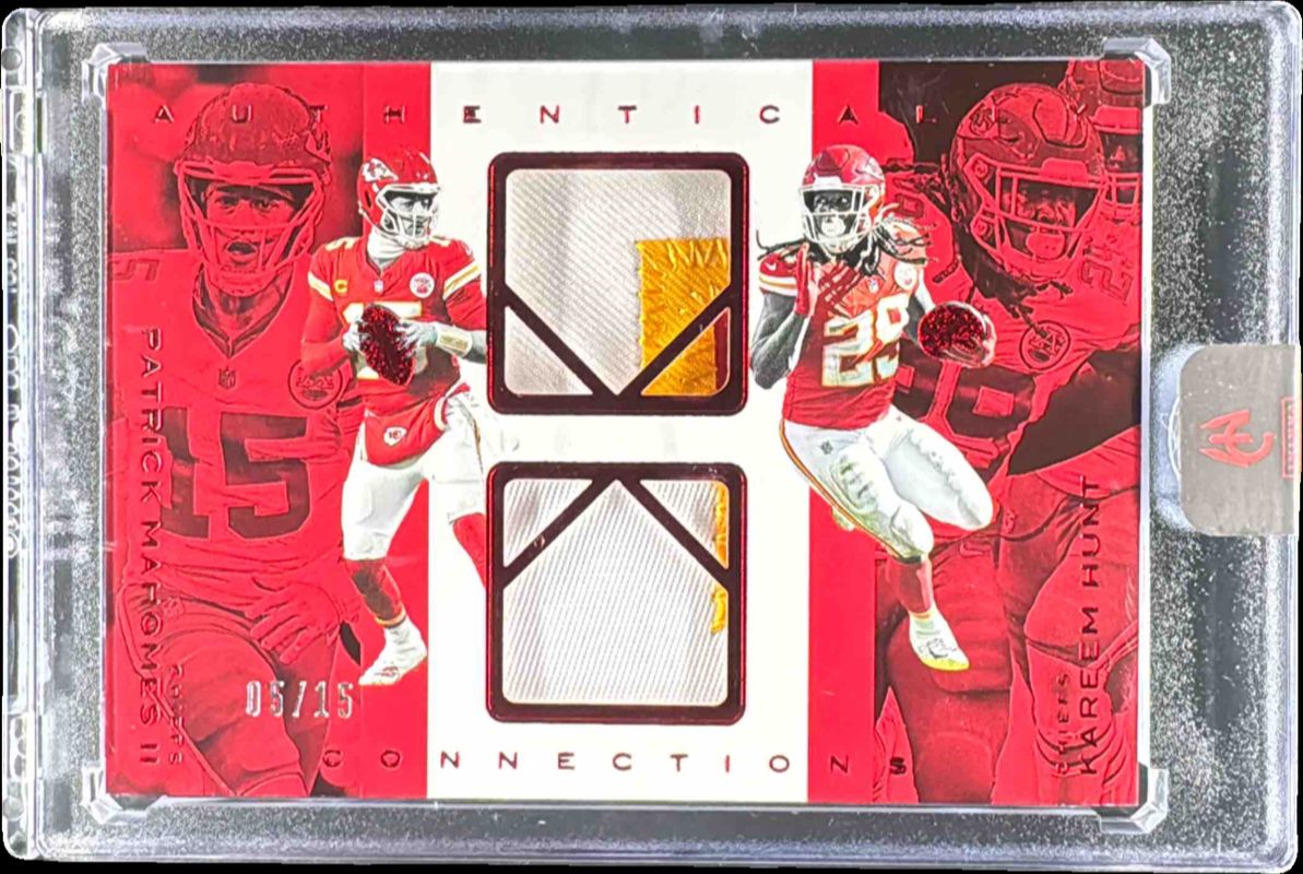 2025 Panini Authentically Mahomes #CON-4 Connections - Prime /15
