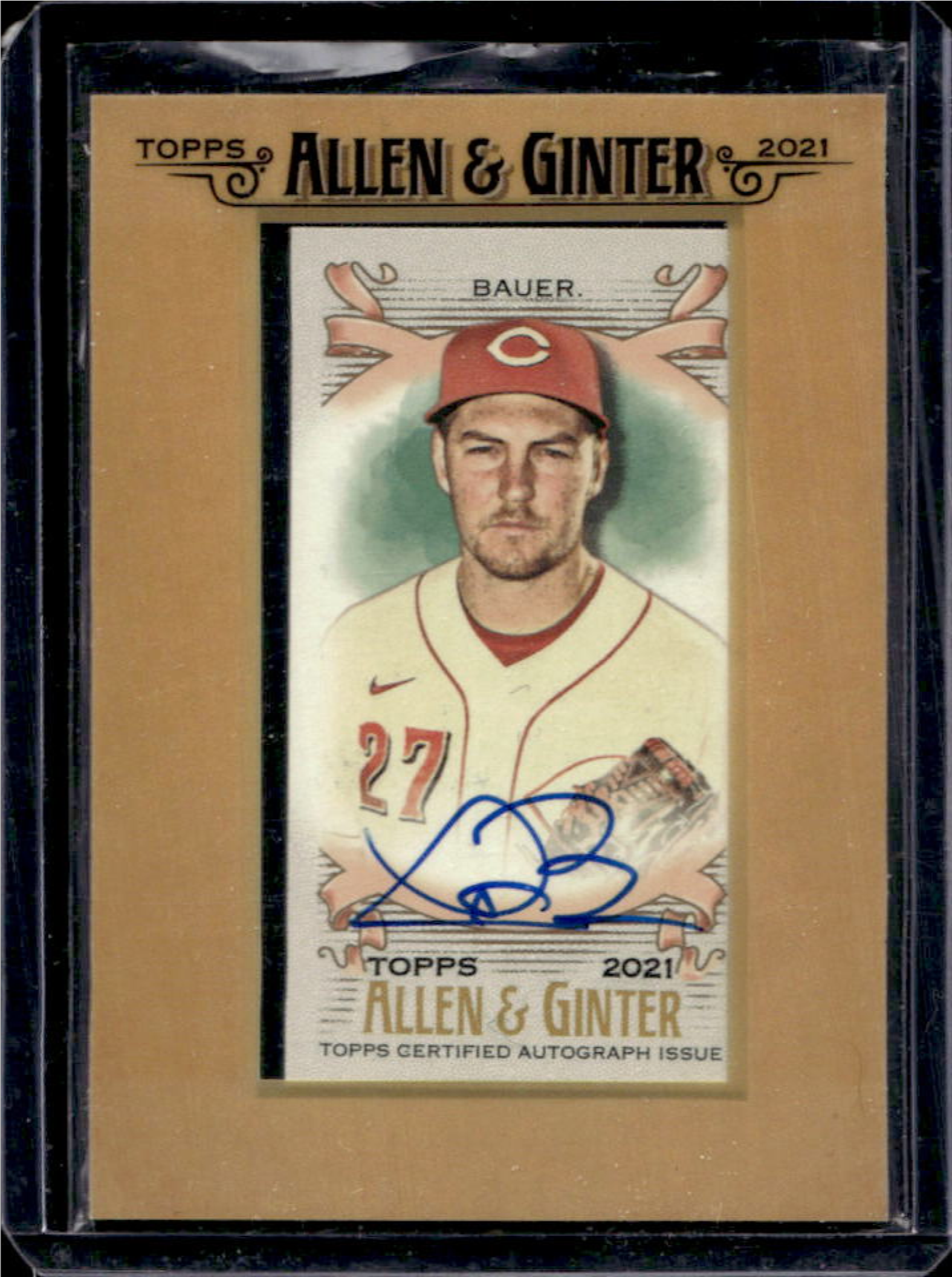 スポーツ選手 2021 Topps Allen&Ginter  FMA-PA Trevor Bauer 2021 Topps Allen & Ginter #FMA-TB Framed Mini Auto