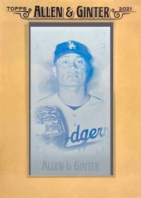 2021 Topps Allen & Ginter #171 Mini - Framed Printing Plate Cyan /1