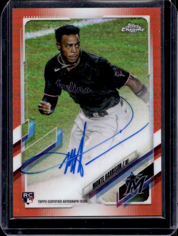 2021 Topps Chrome #RA-MH Rookie Auto - Orange Refractor /25