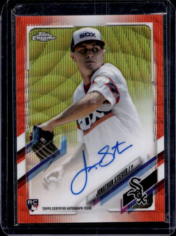2021 Topps Chrome #RA-JST Rookie Auto - Orange Wave Refractor /25