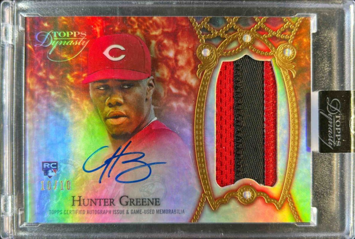 Hunter Greene 2022 Topps Dynasty #DAP-HG2 Base /10 Rookie RAW