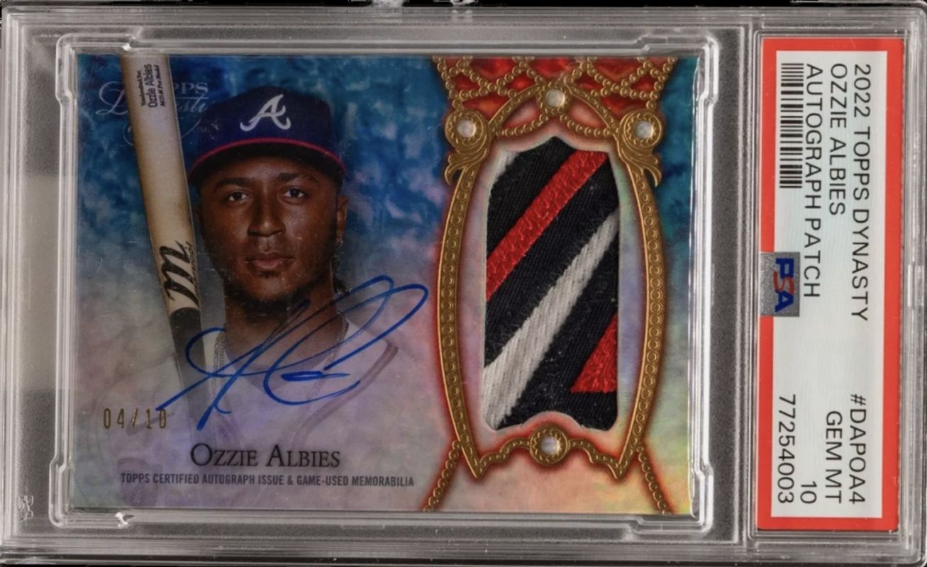Ozzie Albies 2022 Topps Dynasty #DAP-OA4 Base /10 RAW