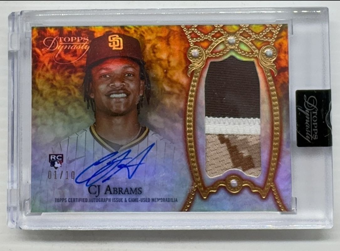 CJ Abrams 2022 Topps Dynasty #DAP-CJA2 Base /10 Rookie RAW