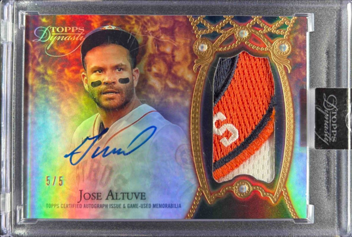 Jose Altuve 2022 Topps Dynasty #DAP-JA5 Black /5 RAW
