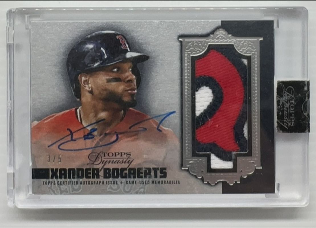 Xander Bogaerts 2022 Topps Dynasty #DAP-XB6 Black /5 RAW