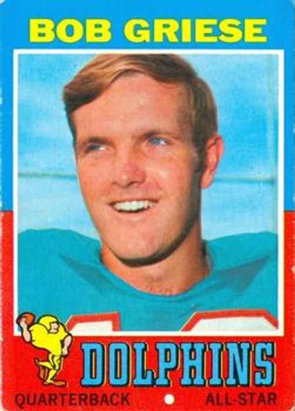 Bob Griese 1971 Topps #160 Base RAW