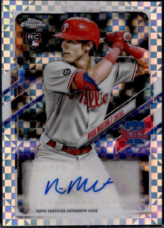 2021 Topps Chrome Update #CUSA-NM Autographs - X-Fractor /125