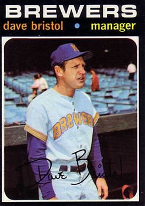 Dave Bristol 1971 Topps #637 Base RAW