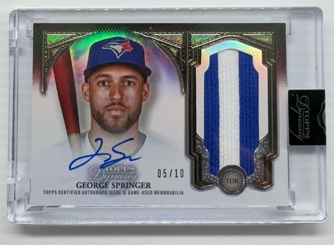 George Springer 2023 Topps Dynasty #DAP-GS2 Base /10 RAW