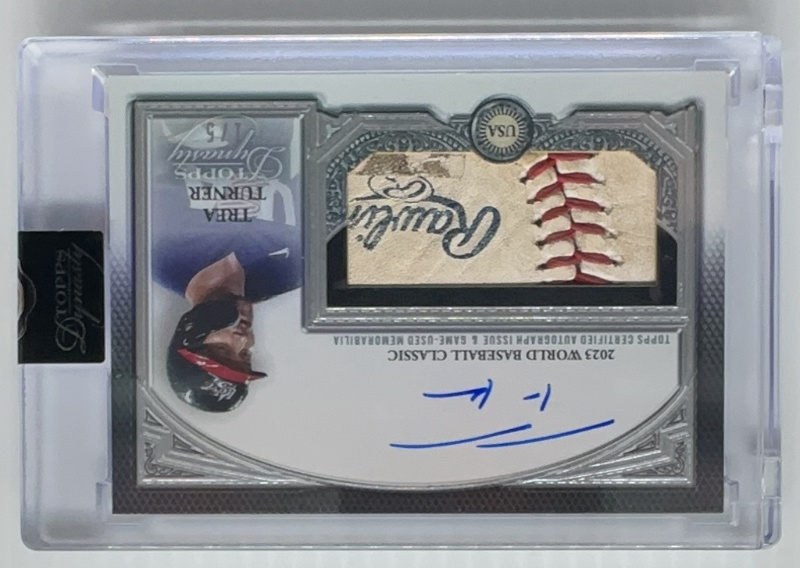 TREA TURNER topps WBC2023 ブックレットサインカード 2023 Topps Tribute Trea Turner Tribute to Nicknames 