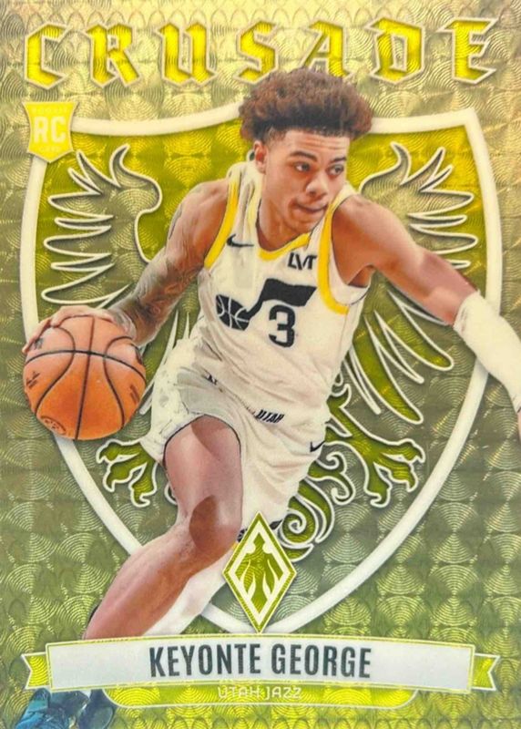 Keyonte George 2023 Phoenix #20 Crusade - Gold Vinyl /1 Rookie RAW