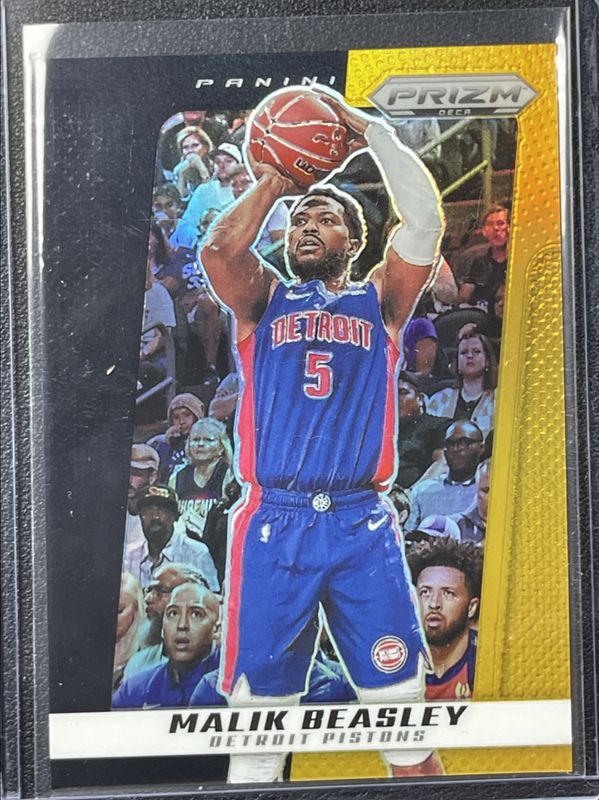 Malik Beasley 2024 Prizm Deca #50 Black Gold /5 RAW