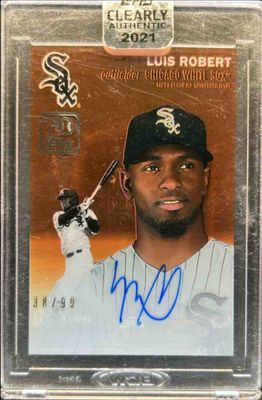 2021 Topps Clearly Authentic #54RA-LR 1954 Reimagining Autographs /50