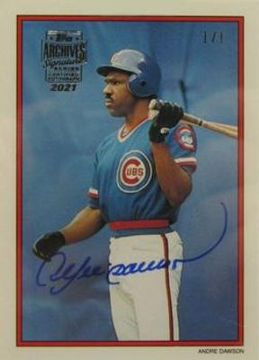 2021 Topps Archives Signature Series Retired #41 Andre Dawson /1
