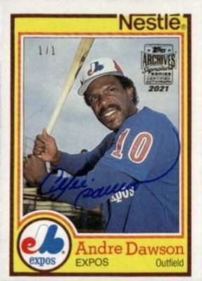 2021 Topps Archives Signature Series Retired #16 Andre Dawson /1