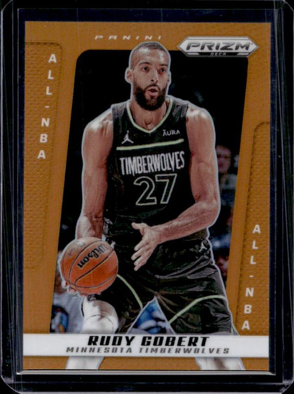 Rudy Gobert 2024 Prizm Deca #283 Orange /49 RAW