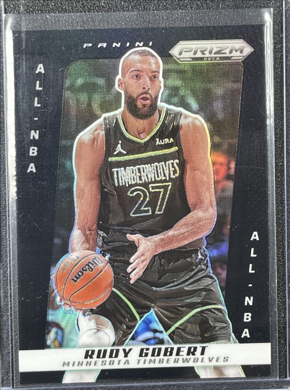 Rudy Gobert 2024 Prizm Deca #283 Black /1 RAW