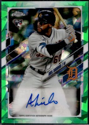 2021 Topps Chrome Update Sapphire Edition #RA-ABA Chrome Rookie Autographs - Green /50