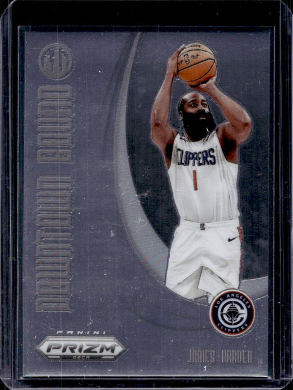 James Harden 2024 Prizm Deca #7 Downtown Bound RAW
