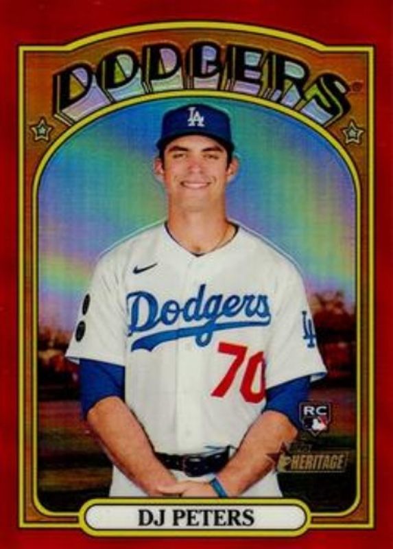 2021 Topps Heritage #532 Chrome - Red Refractor /372