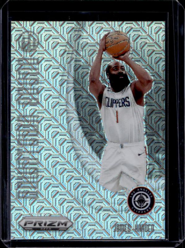 James Harden 2024 Prizm Deca #7 Downtown Bound - Mojo /25 RAW