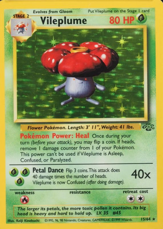 shiny vileplume pokemon card 094/091 When Pokemon Pokemon Vileplume Paldean Fates Shiny
