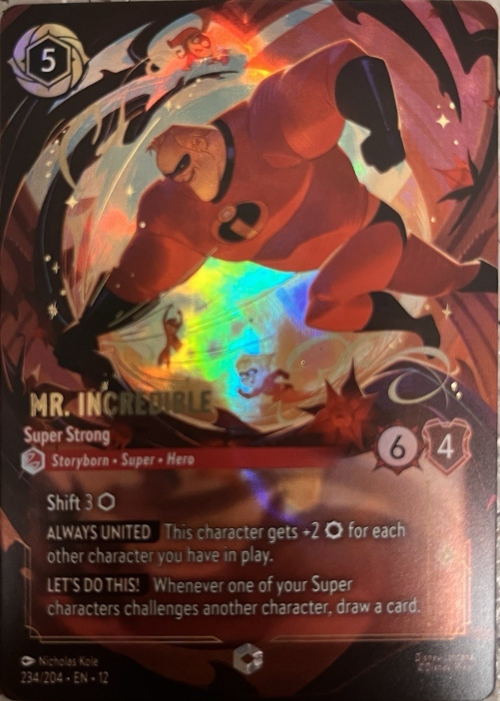 Mr. Incredible - Super Strong Disney Lorcana Cards Price Guide