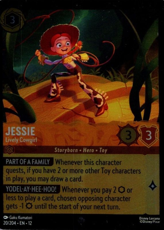 Jessie - Lively Cowgirl Disney Lorcana Cards Price Guide - Sports