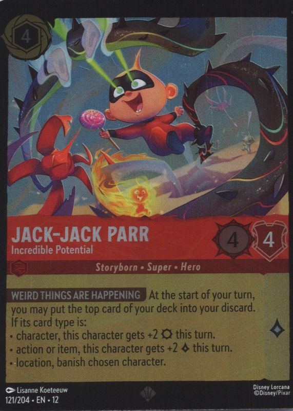 Jack-Jack Parr - Incredible Potential Disney Lorcana Cards Price