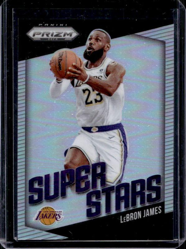 LeBron James 2024 Prizm Deca #6 Superstars - Silver RAW