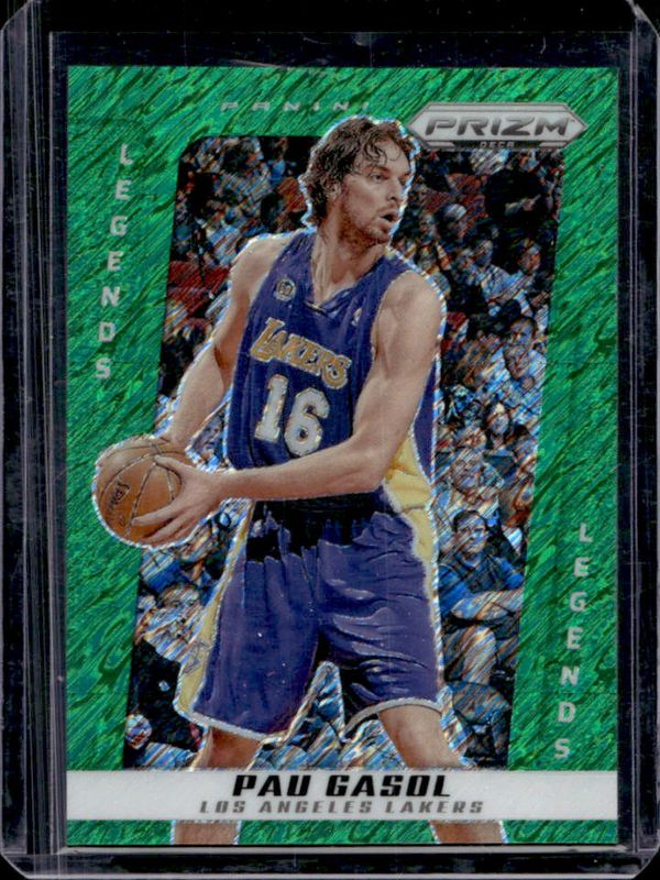 Pau Gasol 2024 Prizm Deca #216 FOTL Green Shimmer /12 RAW