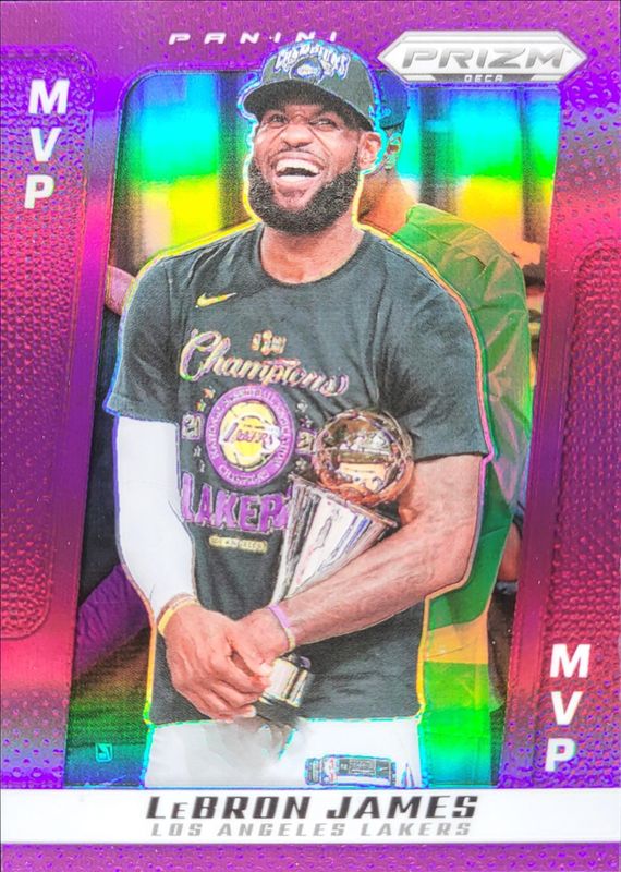 LeBron James 2024 Prizm Deca #286 Purple /99 RAW