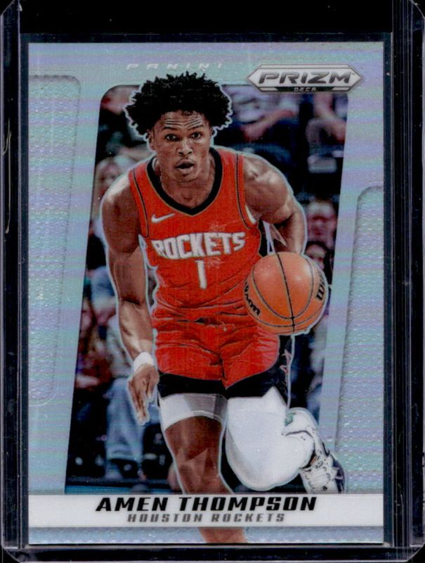 Amen Thompson 2024 Prizm Deca #180 Silver RAW