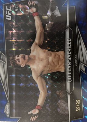 2026 Topps Chrome UFC #57 Blue Geometric Refractor /99