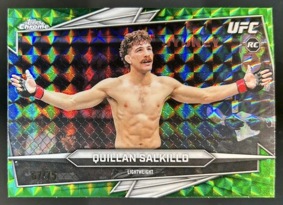 2026 Topps Chrome UFC #57 Green Geometric Refractor /75