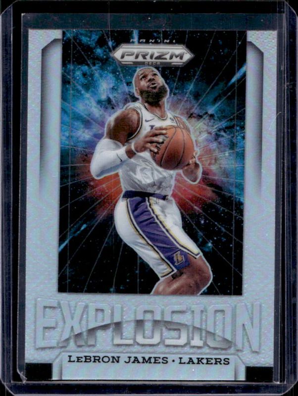 LeBron James 2024 Prizm Deca #10 Explosion - Silver RAW
