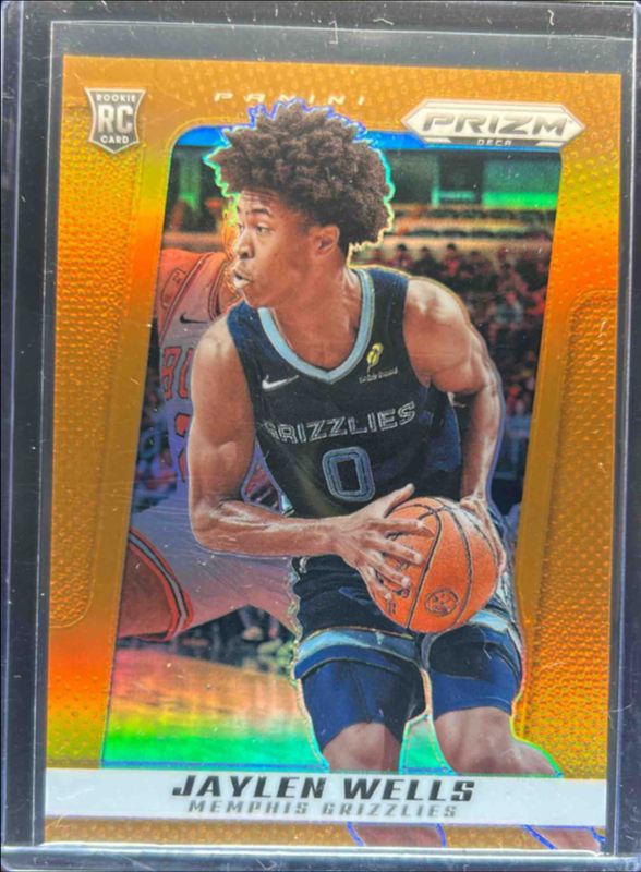 Jaylen Wells 2024 Prizm Deca #21 Orange /49 Rookie RAW