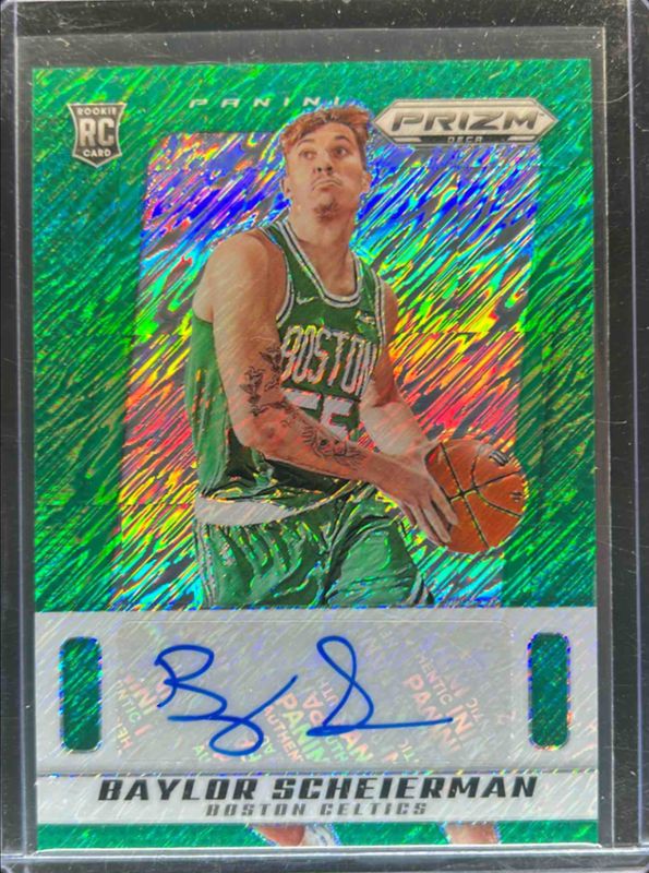 Baylor Scheierman 2024 Prizm Deca #PDS-BAY Signatures - Green Shimmer /15 Rookie RAW
