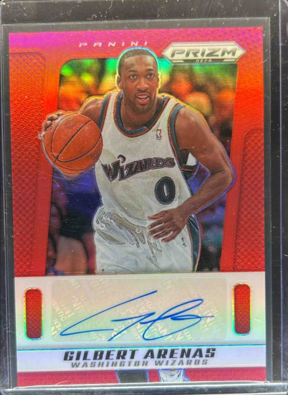 Gilbert Arenas 2024 Prizm Deca #PDS-ANF Signatures - Red /99 RAW