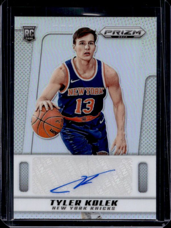 Tyler Kolek 2024 Prizm Deca #PDS-KOL Signatures - Silver Rookie RAW